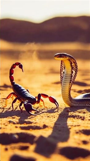 Scorpion vs Snake 🦂🐍 | Epic Desert Battle | Who Will Win? #wildlife