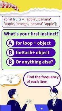 💡 JavaScript Interview Challenge: Frequency Map! 💡 #javascriptinterview