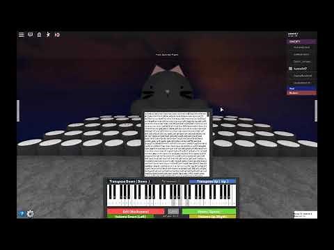 roblox virtual piano- billie eilish - I love you (with sheets in description)