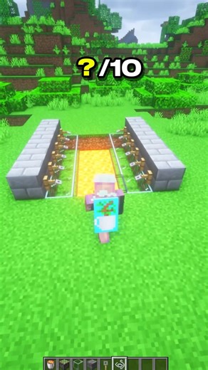 How to Make an Easy Lava Bridge in Minecraft – Redstone | CupSapling #minecraft #redstone #shorts