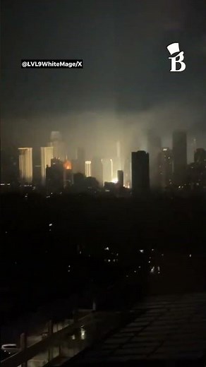 A transformer explosion in Kalayaan Avenue in Makati City