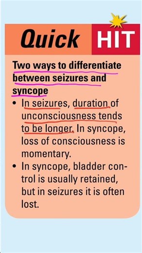 syncope vs seizures