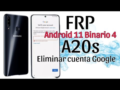 eliminar cuenta google a20s | FRP samsung A20s BINARIO 4 android 11 | SAMSUNG A20s FRP Android 11 B4