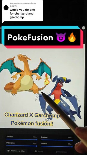 Charizard X Garchomp Fusion Pokemon Art on TikTok