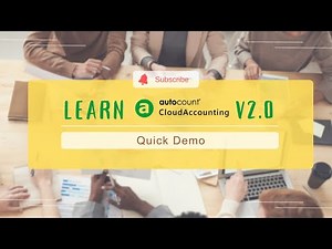 Demo on Autocount Accounting Software V2 (Chinese Version)