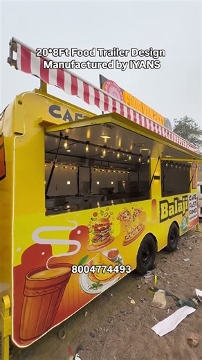 FOOD TRAILER FOR CAFE SOUTH INDIAN CHINESE Balaji Fast Food Cafe & Restaurant On Wheels by IYANS