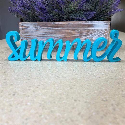 Summer Freestanding Sign | Summer Shelf Mantle Table Decor | 3D Sign - Etsy