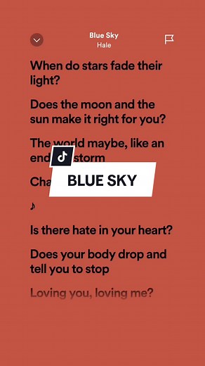 Blue Sky by Hale: Lyrics and Download Link