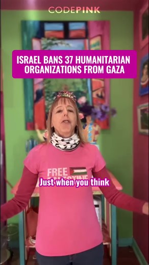 Israel just banned 37 humanitarian aid organizations from Gaza the day after Benjamin Netanyahu was welcomed by Trump at Mar-a-Lago. Doctors, medics, food providers, refugee agencies, blocked When hospitals are destroyed, children are starving, and disease is spreading, blocking aid is a war crime. Lift the ban. Let the aid in. End the siege. Free Palestine.