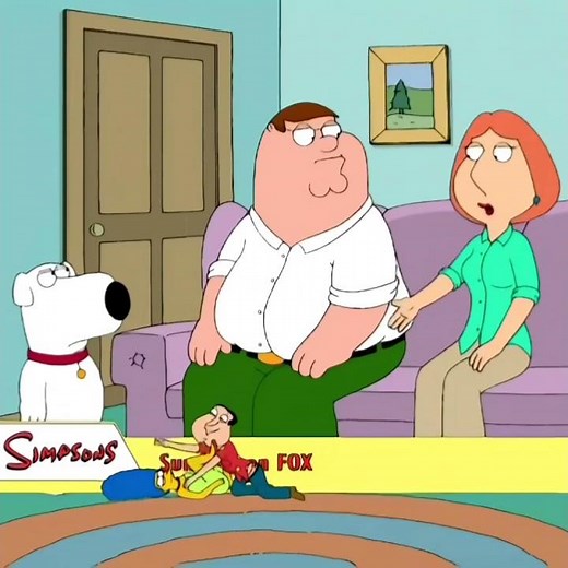 Simpson and family guy crossover#shorts