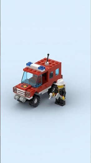LEGO Fire Truck - Town - Set 6643 - Build Animation Time Lapse