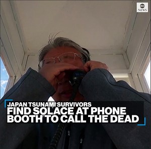61K views · 1K reactions | CALLING THE WIND: People who lost loved ones in 2011 earthquake and tsunami that killed thousands in Japan find solace using a 'wind phone' - a disconnected phone booth where they are encouraged to speak to the people they lost. https://abcnews.go.com/Live | ABC News | Facebook