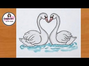 How to draw two duck love drawing |duck drawing easy|| pencil sketch |art