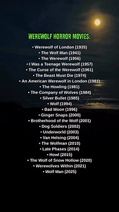 The Wolf Moon rises… perfect night for a full-on werewolf marathon 🌕🐺 #HorrorMovies | Hannah Altman