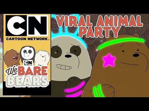 We Bare Bears | Viral Animal Party | Cartoon Network UK 🇬🇧