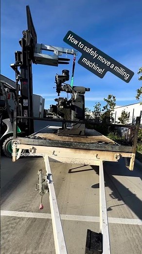 How to move a Bridgeport milling machine! #welding #millingmachine #bridgeport #lathe #machinist