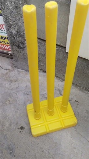 the fibre wickets in yellow colour they asked me this is the fibre wickets#