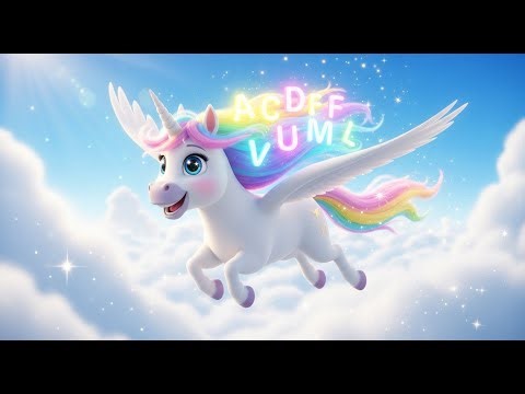 ABCs with the Flying Unicorn 🦄🌈 | Learn Alphabet for Kids | Fun ABC Song Adventure