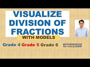 VISUALIZE DIVISION OF FRACTIONS | WITH MODELS