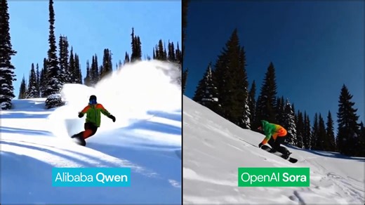 Ali 996團隊大年初二 Qwen2.5 影片生成上線，網路評比 Sora vs Qwen 就像單車跟星艦的差別。 #青鳥快去試試生成8964坦克人影片 | 文思革