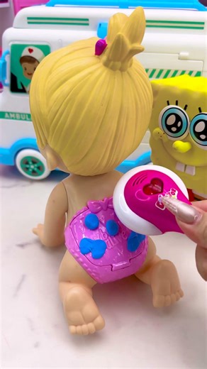 Doll Doctor Playset, Relaxing Toys Unboxing & ASMR #shorts