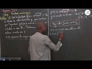 Exercices - Terminale S2 - Mathématiques : Fonction numérique / M. Boye