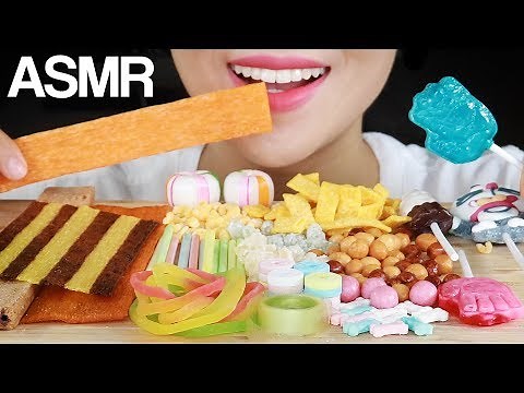 ASMR Korean Old Time Candy Eating Sounds | 불량식품 먹방 | Sweet & Satisfying | MINEE EATS