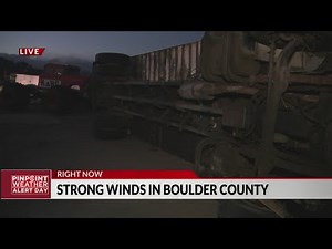 Strong winds causing chaos in Boulder County