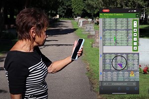 What is walk-to-grave navigation?