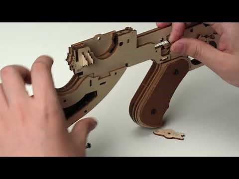 ROKR Thompson Submarine Gun Toy Puzzle LQB01 Assemble step1