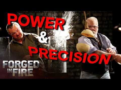 Railroad Spikes Turned Into 3 Blades | Forged in Fire