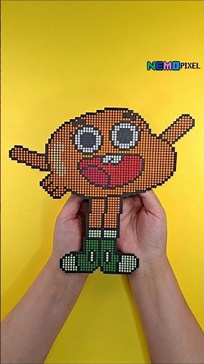 pixel art gumball darwin drawing #pixelart #gumball #drawing #animation