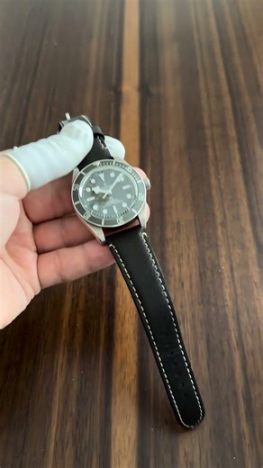 Tudor Black Bay 58 Silver Case with Brown Leather Strap 39mm Automatic Wrist Watch Ref M79010SG-0001