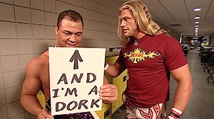 Kurt Angle gives "Stone Cold" Steve Austin & Mr. McMahon a present: Raw, July 9, 2001