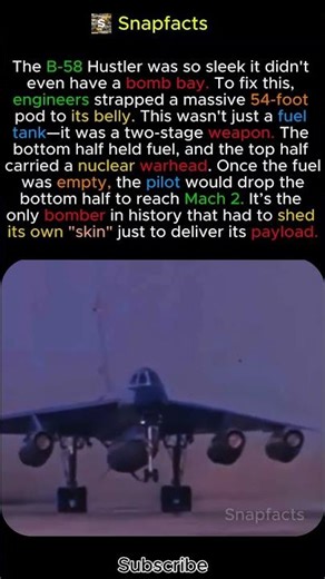 Why the B-58 Hustler Had a "Second Belly" 🇺🇸✈️ #shorts