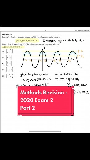 Methods Revision - 2020 Exam 2 Part 2 #exam #vcaa #methods #tutoring #victoria #melbourne #melbourne