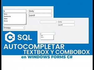 Autocompletar TextBox y ComboBox C# | Entity Framework | Windows Forms