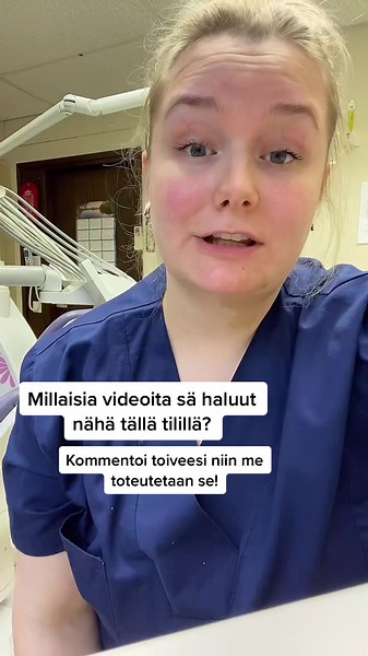 Hampaan paikkaus, tanssiva hammaslääkäri, erilaiset oikomiskojeet? Kerro meille mitä Sä haluut nähdä! 🦷#kirkkonummi