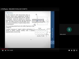 Lec 13a / Hall Effect,Hall Mobility / Engineering Physics / IOE FREE LECTURES