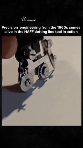 Artificial Intelligence | AI on Instagram: "The HAFF Precision Dotting Tool was a specialized drafting instrument used in the 1960s by architects, engineers, and mapmakers to create perfectly even dotted and dashed lines by hand. By swapping internal gear wheels, users could instantly change spacing and pattern length, allowing consistent borders, symbols, and technical markings without relying on templates or repeated manual strokes. Love technology? Follow @aivers.ai Credits: @yakbay #technolo