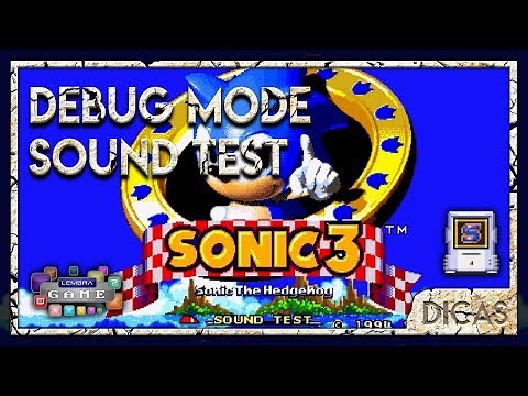 Sonic the Hedgehog 3 - Debug Mode, Super Sonic, Sound Test - DICAS - Mega Drive