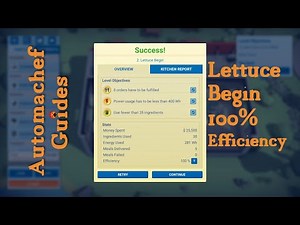 Automachef Tips & Tricks - Lettuce Begin 100% Efficiency