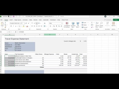 Shelly Cashman Excel 365/2021 | Module 1: End of Module Project 2 | RetailPro