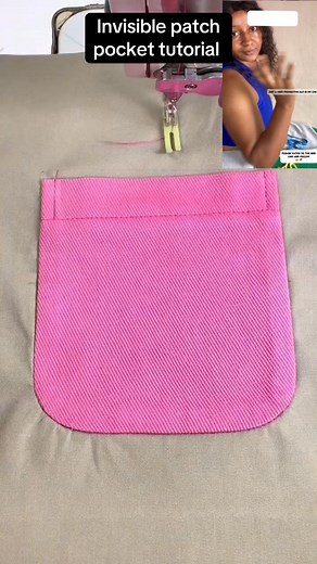 Invisible patch pocket tutorial #fyp #viral #pocket #diy #fashion #hack #sewing #tutorial | Zammy Roseline