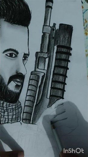 Tiger 3 motion Poster Sketching with Charcoal 🖊️🖋️