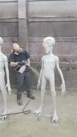 Alien Standing Display in Paint at Distortions Unlimited