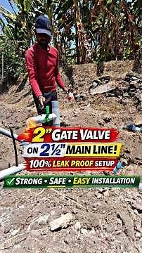 2" Gate Valve Installation for Drip Subline 💧#trending#drip#agriculture#howto#agri#diy#agri#viral