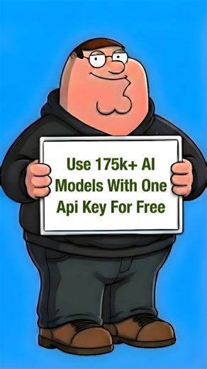 Peter Griffin AI on Instagram: "Comment "Model" for Link This site is unified platform for discovering, demoing, and deploying over 175,000 serverless AI models and 440,000 interactive research papers through a single API. This website provides one API key to access thousands of AI models (including top ones like DeepSeek and equivalents to ChatGPT via compatible open/closed-source options), so you avoid juggling multiple keys or rewriting code. It supports generating text, images, audio, and vi