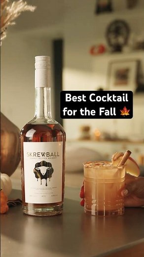 Fall in a Glass: Apple Cider Cocktail with Skrewball Whiskey