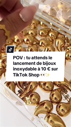 Bijoux en acier inoxydable à 10 € sur TikTok Shop